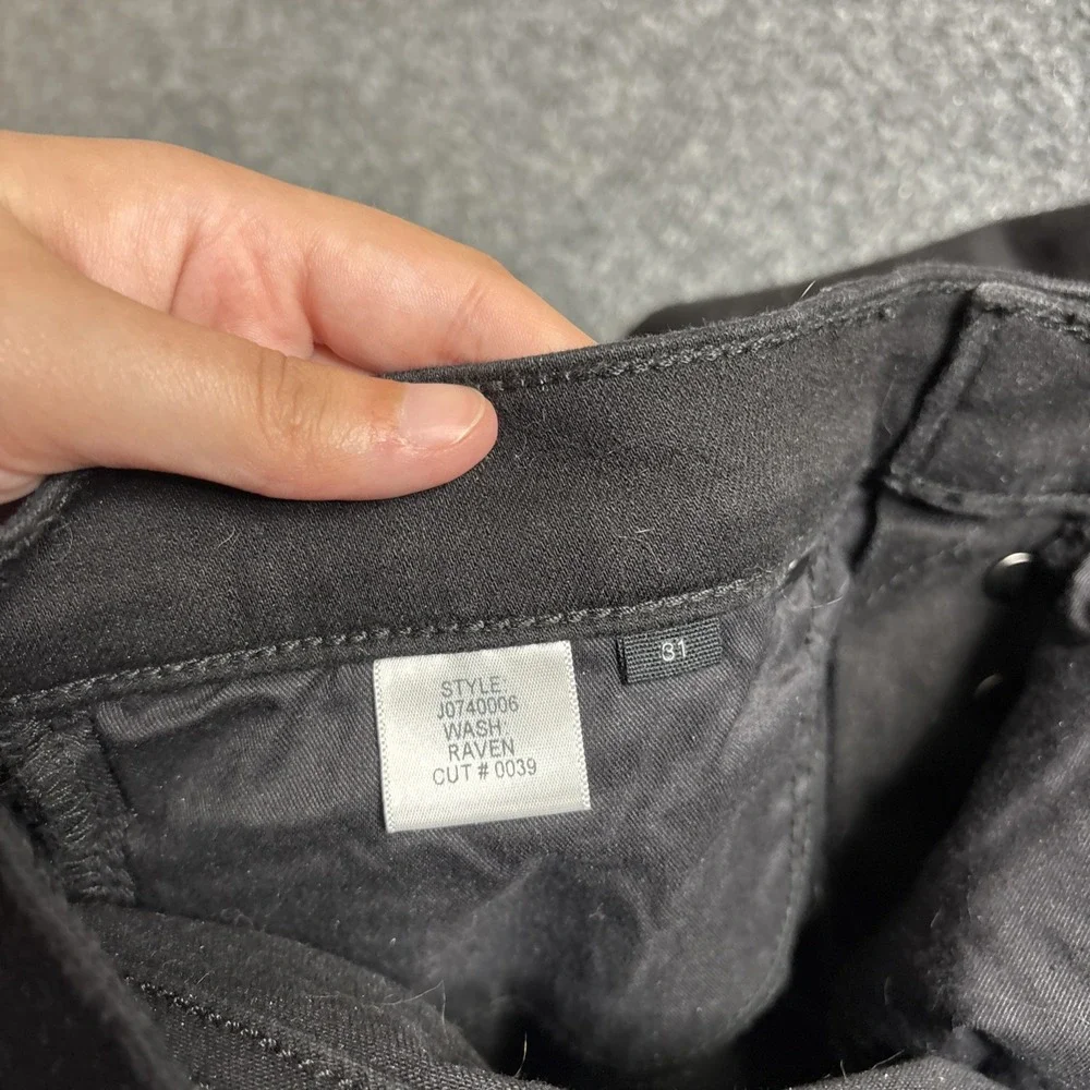 Veronica Beard Debbie High Rise Skinny Jeans Women's Size 31 Black Pants Raven